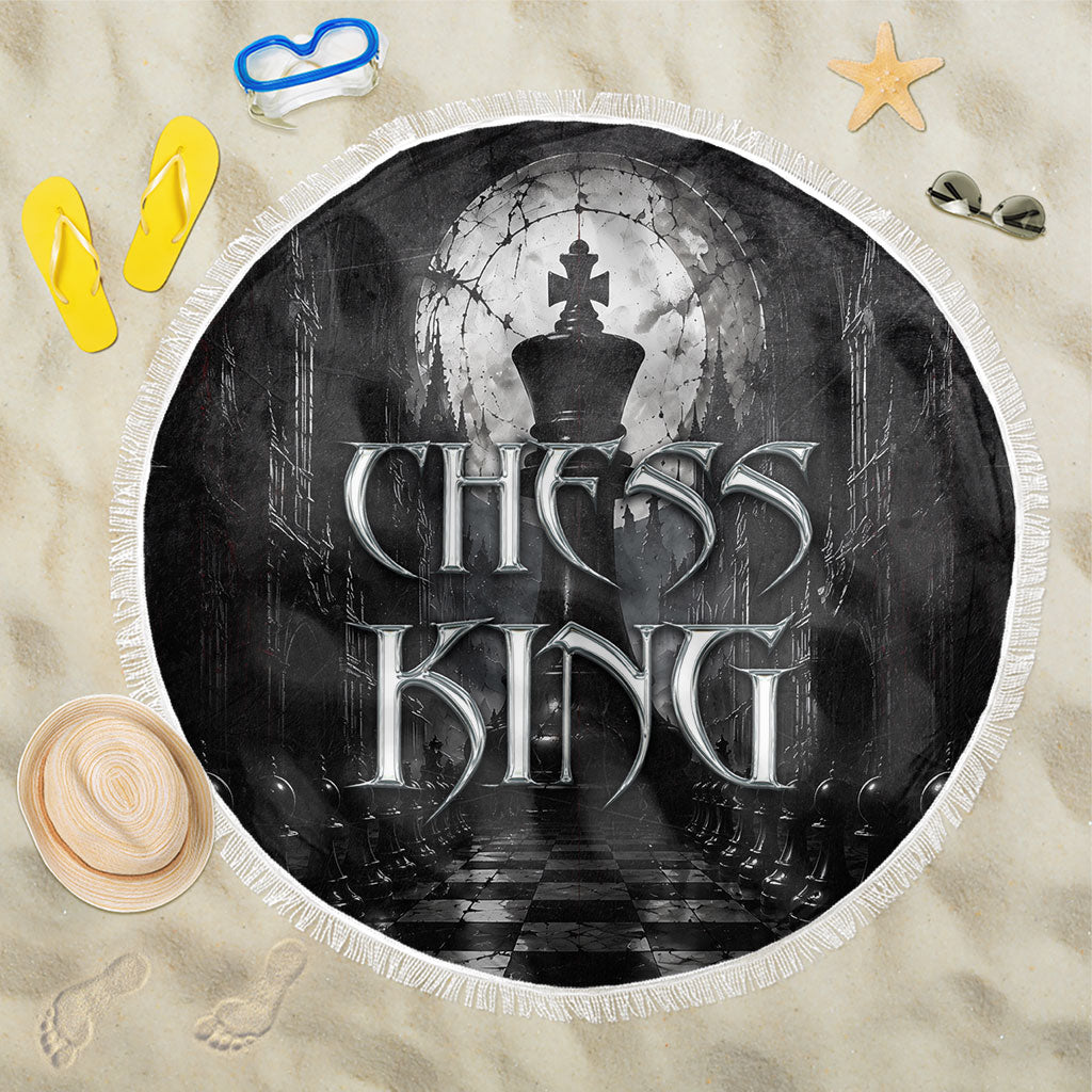 Chess King Beach Blanket Strategic Board Game Gothic Dark Fantasy