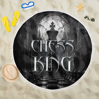 Chess King Beach Blanket Strategic Board Game Gothic Dark Fantasy