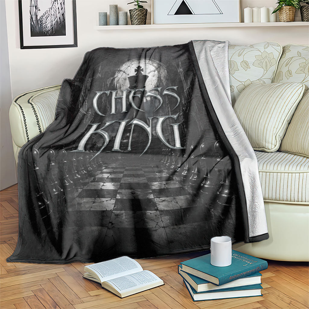 Chess King Blanket Strategic Board Game Gothic Dark Fantasy