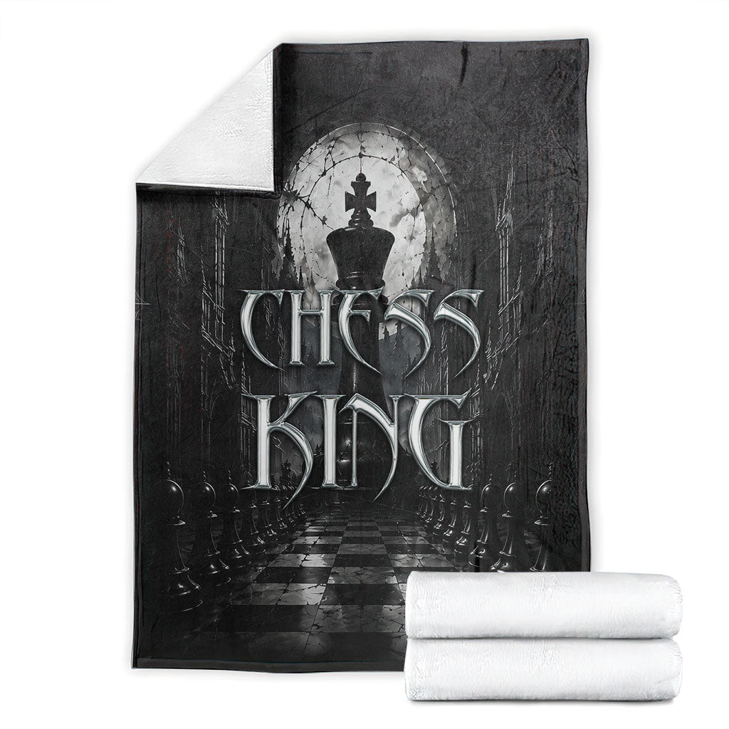Chess King Blanket Strategic Board Game Gothic Dark Fantasy