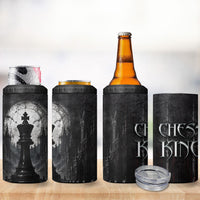 Chess King 4 in 1 Can Cooler Tumbler Strategic Board Game Gothic Dark Fantasy