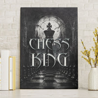 Chess King Canvas Wall Art Strategic Board Game Gothic Dark Fantasy