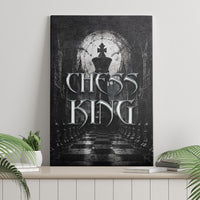 Chess King Canvas Wall Art Strategic Board Game Gothic Dark Fantasy