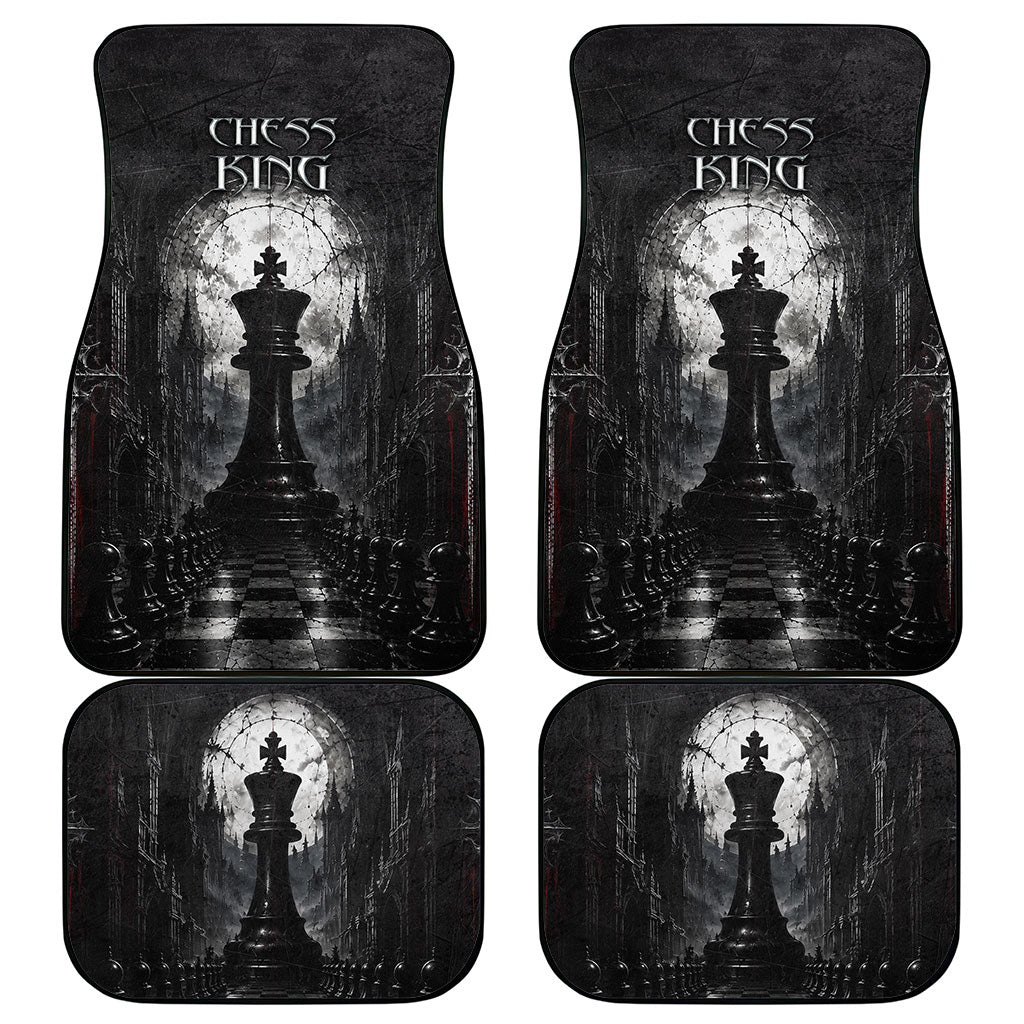 Chess King Car Mats Strategic Board Game Gothic Dark Fantasy