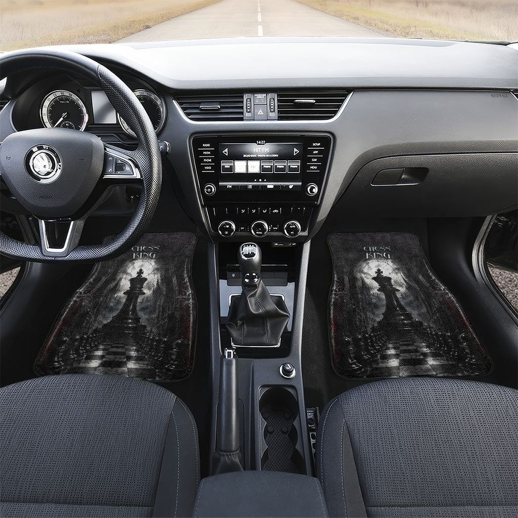 Chess King Car Mats Strategic Board Game Gothic Dark Fantasy