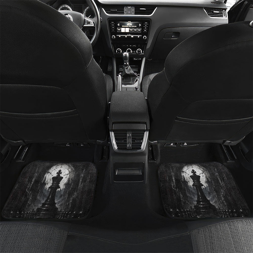 Chess King Car Mats Strategic Board Game Gothic Dark Fantasy