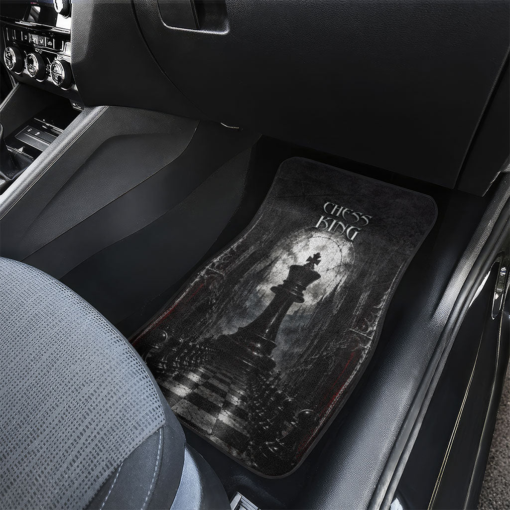 Chess King Car Mats Strategic Board Game Gothic Dark Fantasy