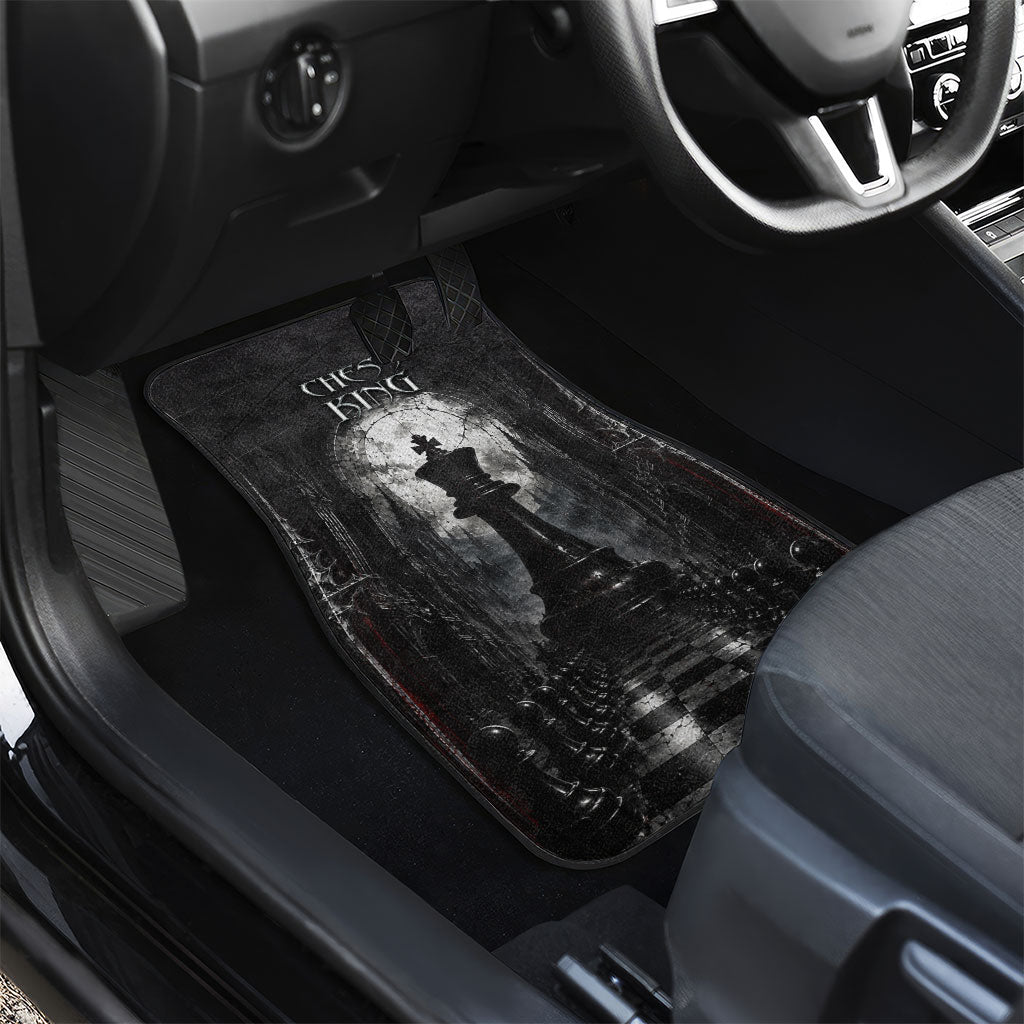 Chess King Car Mats Strategic Board Game Gothic Dark Fantasy
