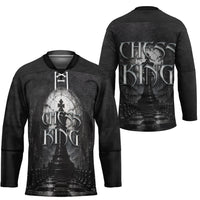 Chess King Hockey Jersey Strategic Board Game Gothic Dark Fantasy