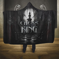 Chess King Hooded Blanket Strategic Board Game Gothic Dark Fantasy