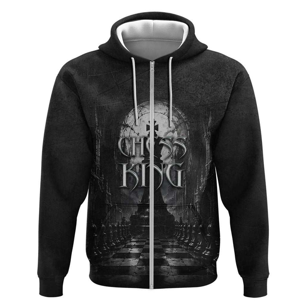 Chess King Hoodie Strategic Board Game Gothic Dark Fantasy