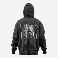 Chess King Hoodie Strategic Board Game Gothic Dark Fantasy