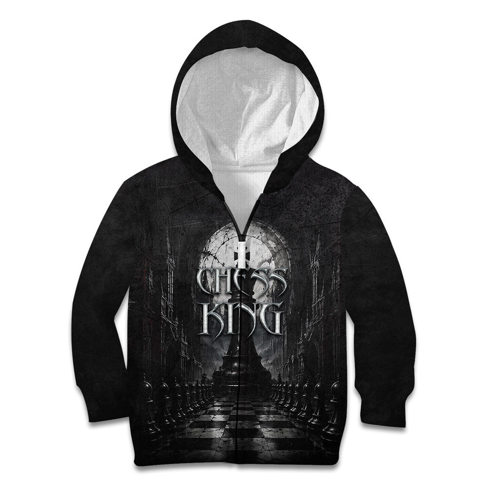 Chess King Kid Hoodie Strategic Board Game Gothic Dark Fantasy