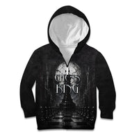 Chess King Kid Hoodie Strategic Board Game Gothic Dark Fantasy