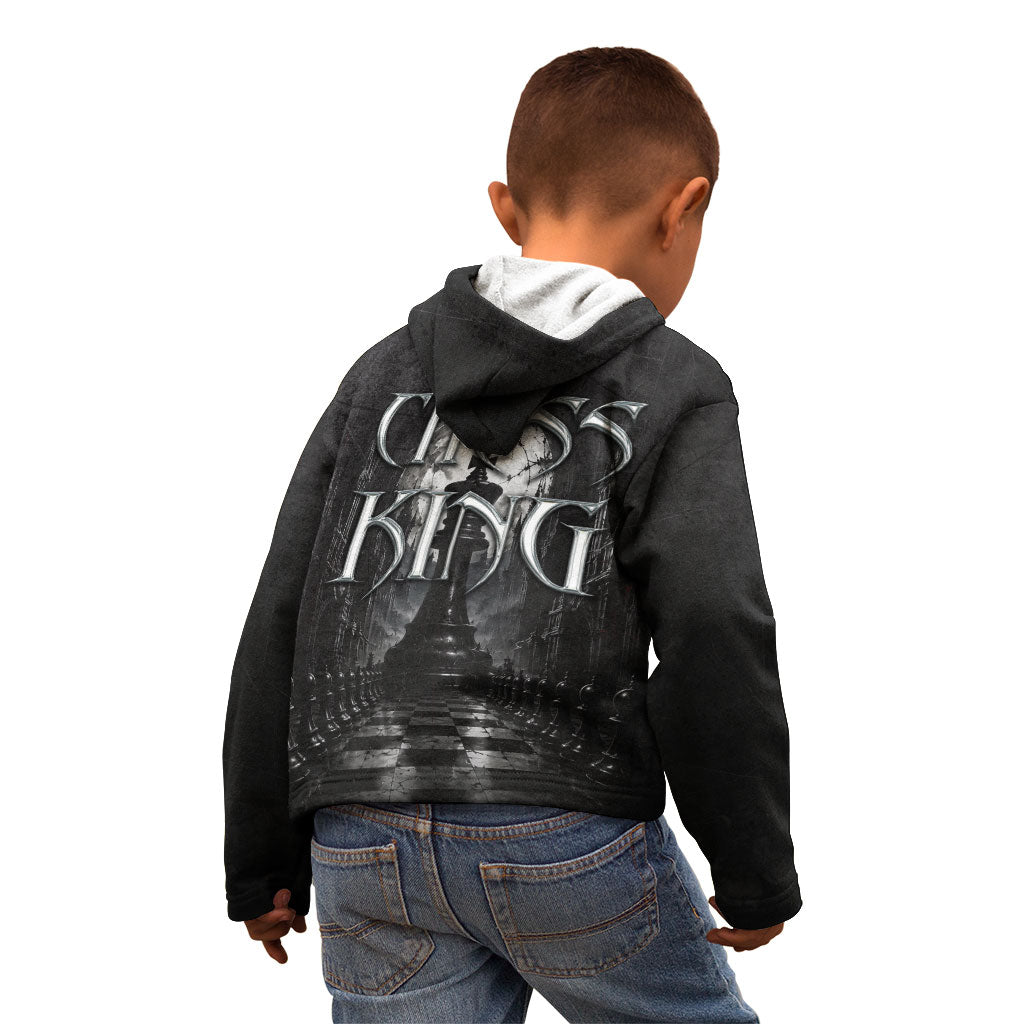Chess King Kid Hoodie Strategic Board Game Gothic Dark Fantasy