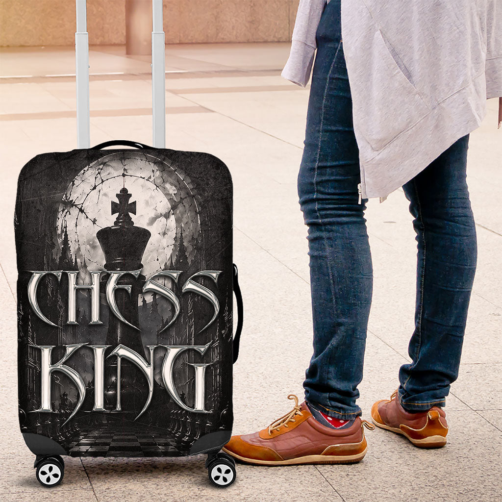 Chess King Luggage Cover Strategic Board Game Gothic Dark Fantasy