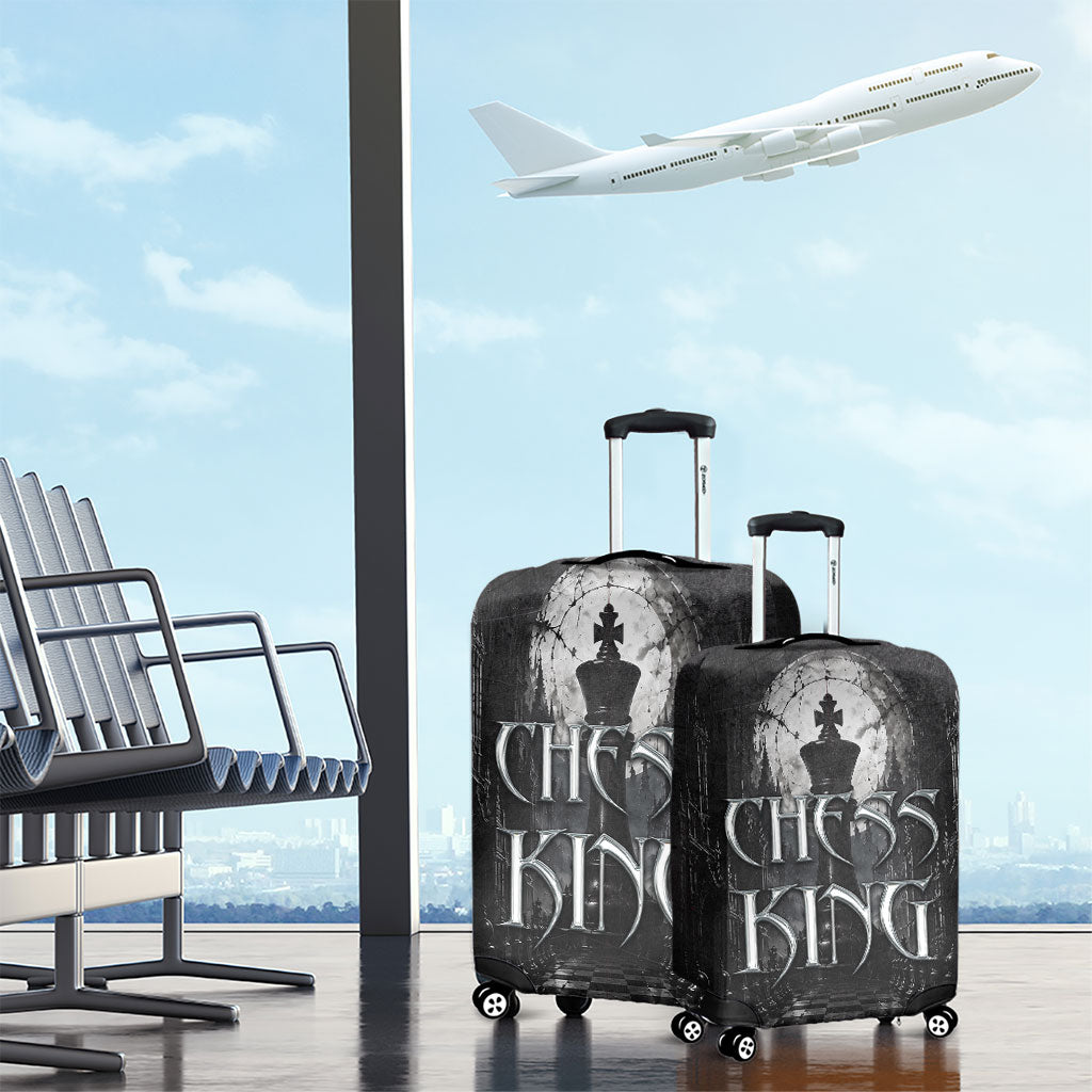 Chess King Luggage Cover Strategic Board Game Gothic Dark Fantasy