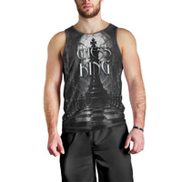 Chess King Men Tank Top Strategic Board Game Gothic Dark Fantasy