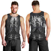 Chess King Men Tank Top Strategic Board Game Gothic Dark Fantasy