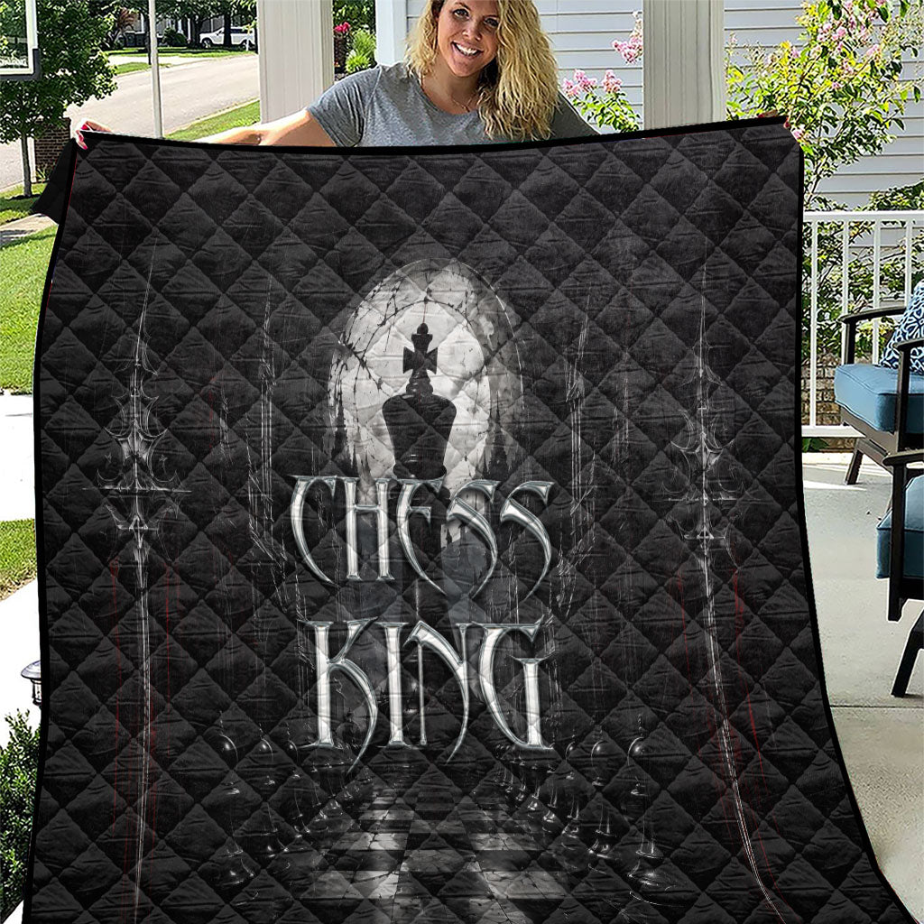 Chess King Quilt Strategic Board Game Gothic Dark Fantasy