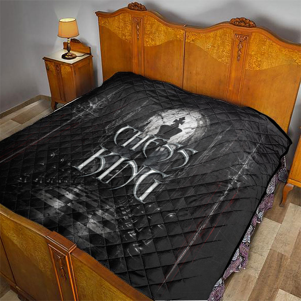 Chess King Quilt Strategic Board Game Gothic Dark Fantasy