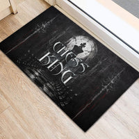 Chess King Rubber Doormat Strategic Board Game Gothic Dark Fantasy