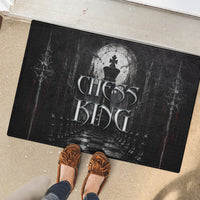 Chess King Rubber Doormat Strategic Board Game Gothic Dark Fantasy