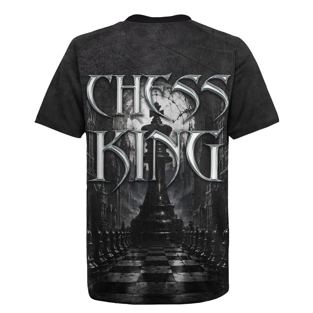 Chess King Rugby Jersey Strategic Board Game Gothic Dark Fantasy