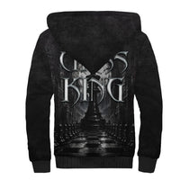 Chess King Sherpa Hoodie Strategic Board Game Gothic Dark Fantasy