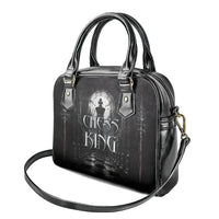 Chess King Shoulder Handbag Strategic Board Game Gothic Dark Fantasy
