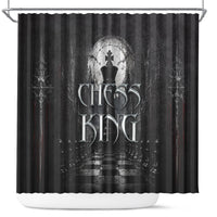 Chess King Shower Curtain Strategic Board Game Gothic Dark Fantasy