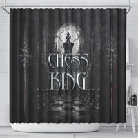 Chess King Shower Curtain Strategic Board Game Gothic Dark Fantasy