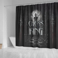 Chess King Shower Curtain Strategic Board Game Gothic Dark Fantasy
