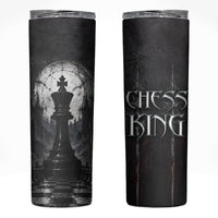 Chess King Skinny Tumbler Strategic Board Game Gothic Dark Fantasy