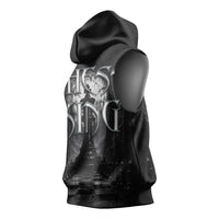 Chess King Sleeveless Hoodie Strategic Board Game Gothic Dark Fantasy