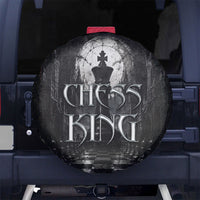 Chess King Spare Tire Cover Strategic Board Game Gothic Dark Fantasy