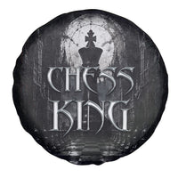 Chess King Spare Tire Cover Strategic Board Game Gothic Dark Fantasy
