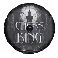 Chess King Spare Tire Cover Strategic Board Game Gothic Dark Fantasy