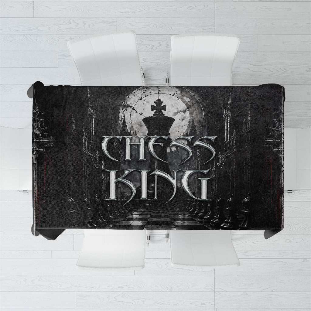 Chess King Tablecloth Strategic Board Game Gothic Dark Fantasy