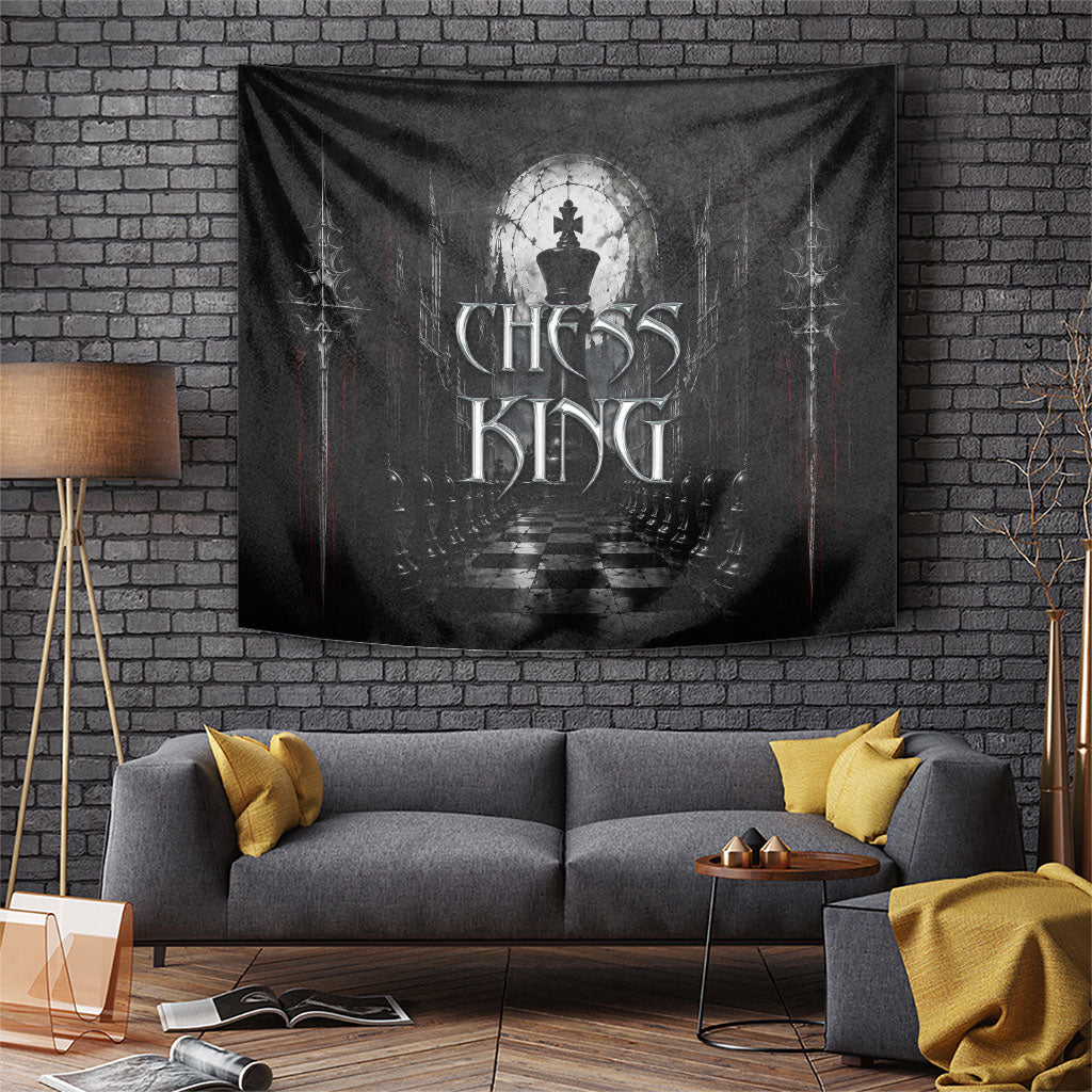 Chess King Tapestry Strategic Board Game Gothic Dark Fantasy