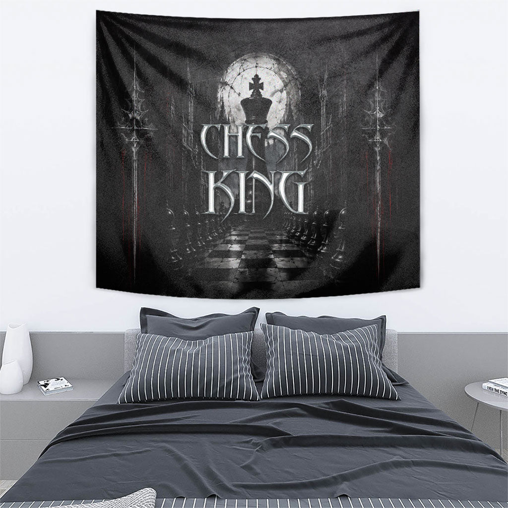 Chess King Tapestry Strategic Board Game Gothic Dark Fantasy