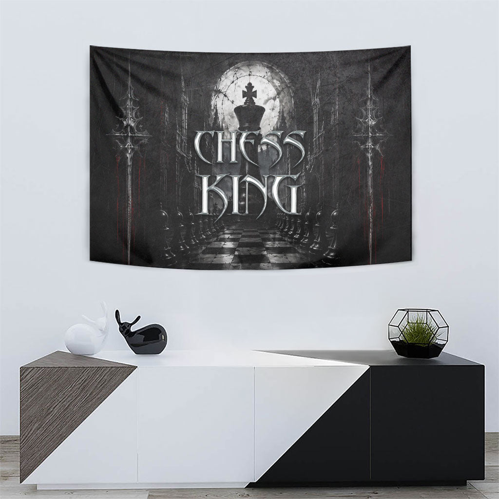 Chess King Tapestry Strategic Board Game Gothic Dark Fantasy