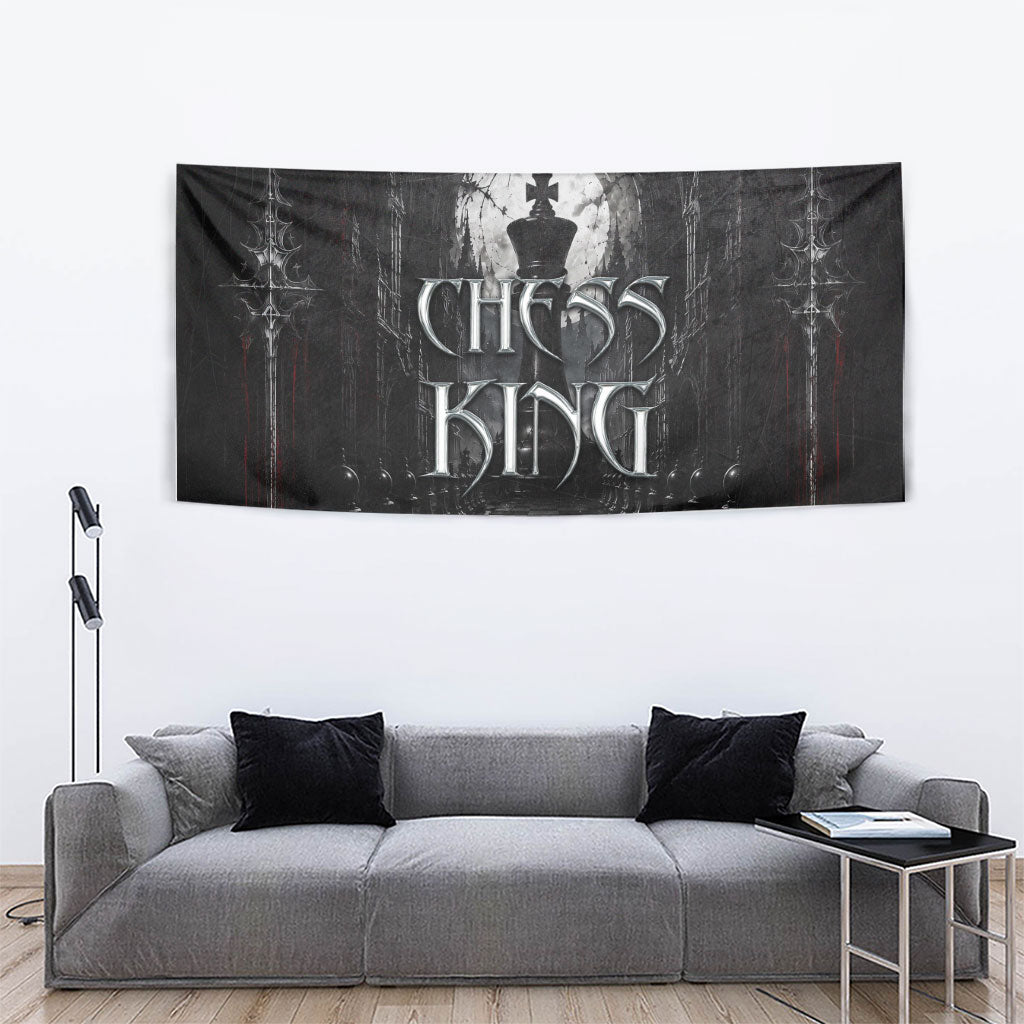 Chess King Tapestry Strategic Board Game Gothic Dark Fantasy