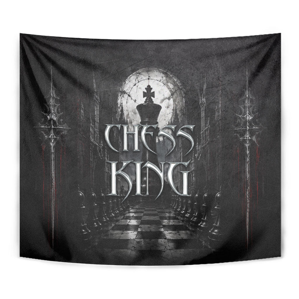 Chess King Tapestry Strategic Board Game Gothic Dark Fantasy
