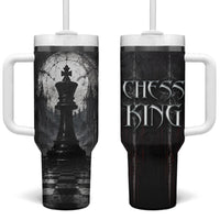 Chess King Tumbler With Handle Strategic Board Game Gothic Dark Fantasy