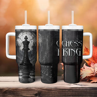Chess King Tumbler With Handle Strategic Board Game Gothic Dark Fantasy