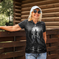 Chess King Women Polo Shirt Strategic Board Game Gothic Dark Fantasy
