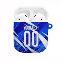 Personalized Uzbekistan Soccer Wolf Mascot AirPods Case Uzbekistan Football Dynamic Cartoon Geometric