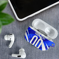 Personalized Uzbekistan Soccer Wolf Mascot AirPods Case Uzbekistan Football Dynamic Cartoon Geometric