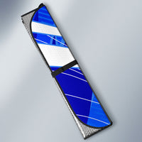 Personalized Uzbekistan Soccer Wolf Mascot Auto Sun Shade Uzbekistan Football Dynamic Cartoon Geometric